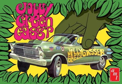 AMT 1/25 1965 Ford Galaxie Jolly Green Gasser Plastic Model Kit AMT1192