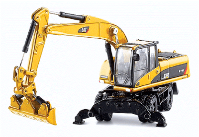 NORSCOT 55177 Caterpillar M318D Wheel Excavator Assembled 1:87