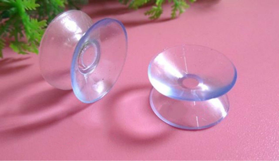 10x Doppel Seitig Saugnäpfe Saugnapf Kissen Gummi Halter für Glas Plastik
