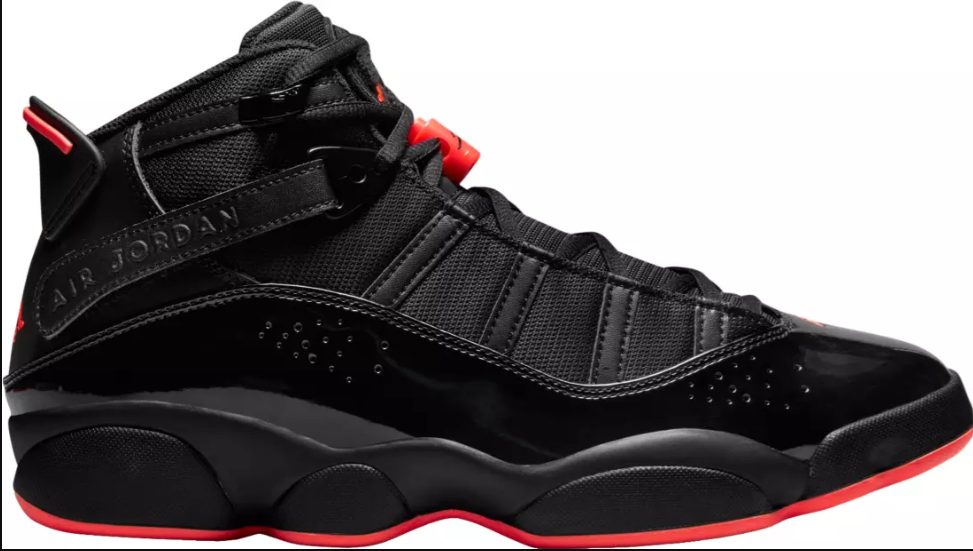Air Jordan 6 黒/赤 シューズ　10.5 Nike Air Jordan 6 Rings 2022 Retro Black Red Bred Patent