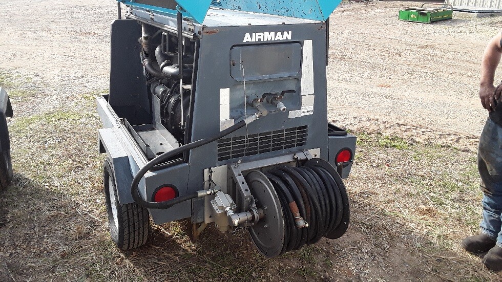 2004 Airman PDS130S Towable Isuzu Diesel Air Compressor 130 cfm Only 474 Hours