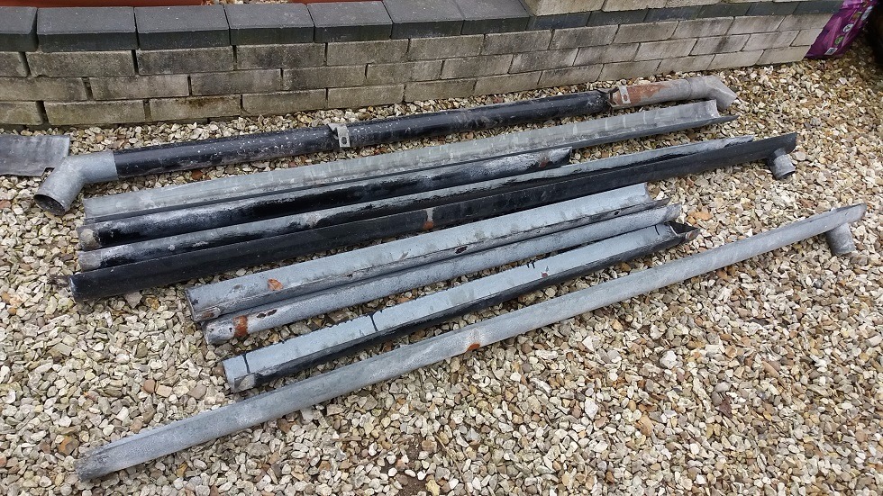 Aluminium Guttering gutters and downpipes for garage shed ect in