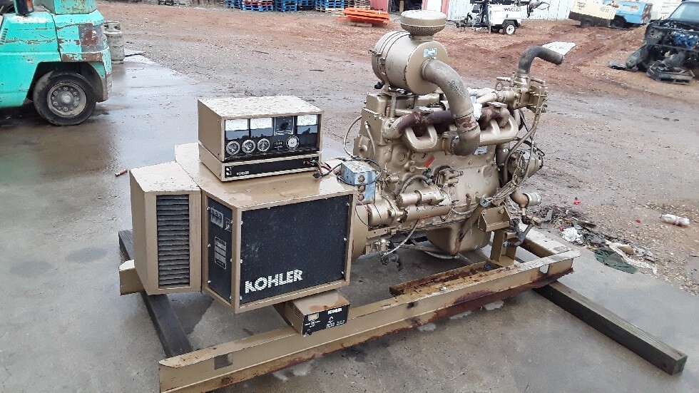 Kohler 75kw Diesel Standby Generator 386 hours Auto Start