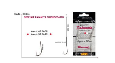 FINALE LENZA MARE SPECIALE PALAMITA CON PROTEZIONE PREDATORI FILO 0,25 AMO 3/0
