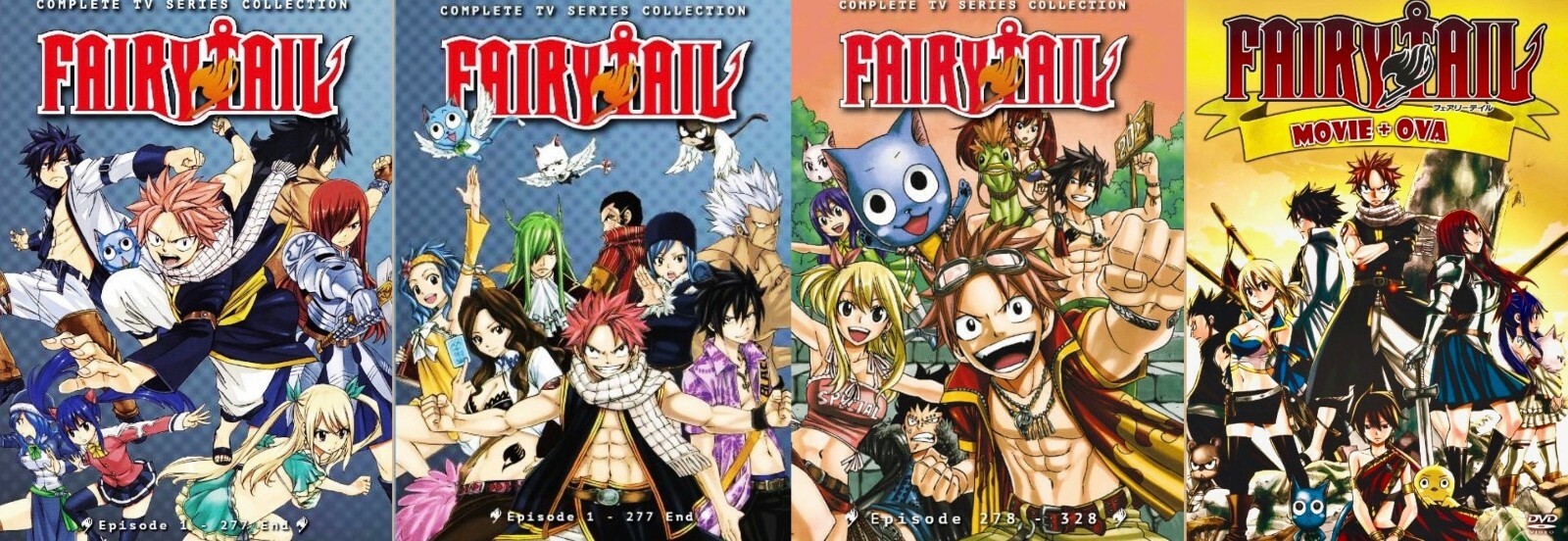 Fairy Tail (Season 1-9: Vol.1 - 328 End + 2 Movie + 9 OVA