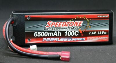 6500 mAh 100C HardCase Lipo Battery 2S 7.4V 1/10 Deans Plug Stampede R/C Trucks