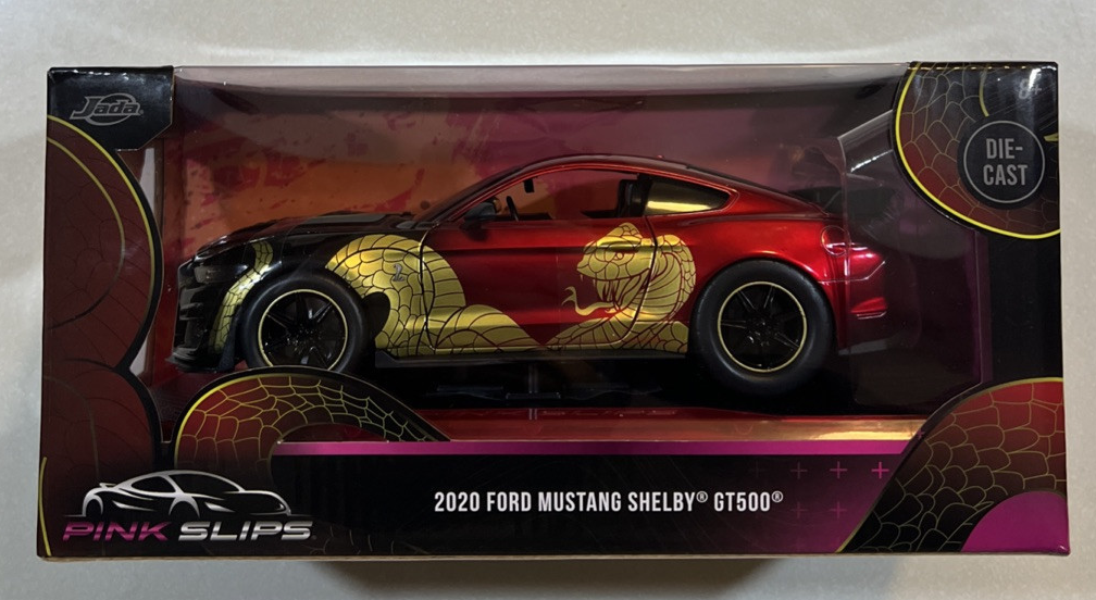 【尾張小牧店】 中古 Jada Pink SLIPS 2020 Ford MUSTANG SHELBY GT500 【727】 NEW 2024 JADA PINK SLIPS 2020 FORD MUSTANG SHELBY GT500 1:18