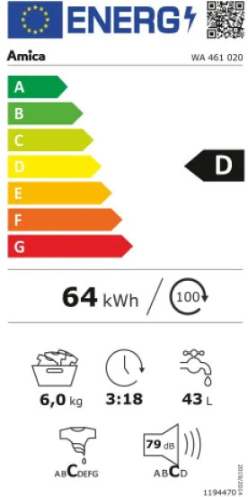 EEK:D Energieeffizienzklasse D von A bis G