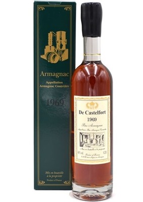 Rarität: Armagnac De Castelfort Jahrgang 1969 - 0,2l inkl. Geschenkkarton
