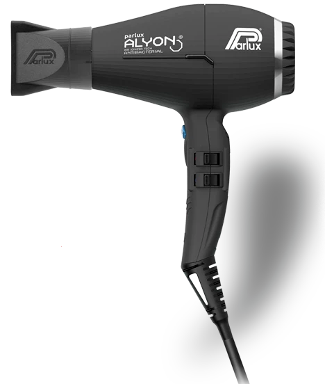 Parlux Alyon Air Ionizer Tech Professional Hair Dryer Made in Italy | Black