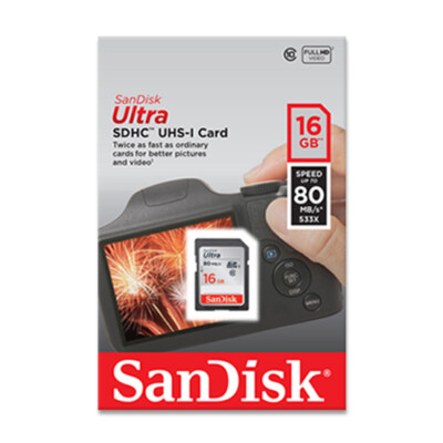 SanDisk 16GB 32GB 64GB Ultra Class 10 UHS-I SD SDHC / SDXC Memory Card Full HD
