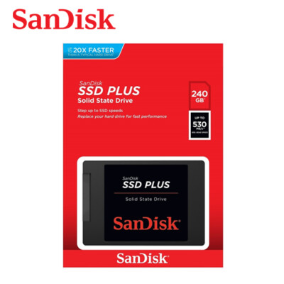 SanDisk SSD Plus Internal 2.5'' 240GB Solid State Drive SDSSDA R/530MBs W/400MBs