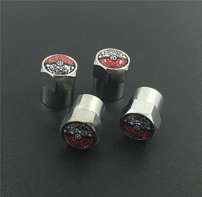 4PCS   Pokemon   Bike CarTruck TireWheel Stem Air Valve Caps Covers j1306