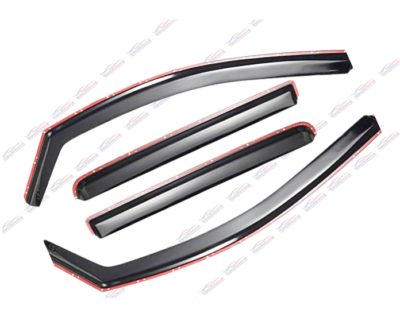 In-Channel Vent Window Visors Rain Guard Wind Deflector For 14-24 Infiniti QX80