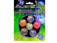 Alienz 6 Piece Marble Hi Bounce Balls