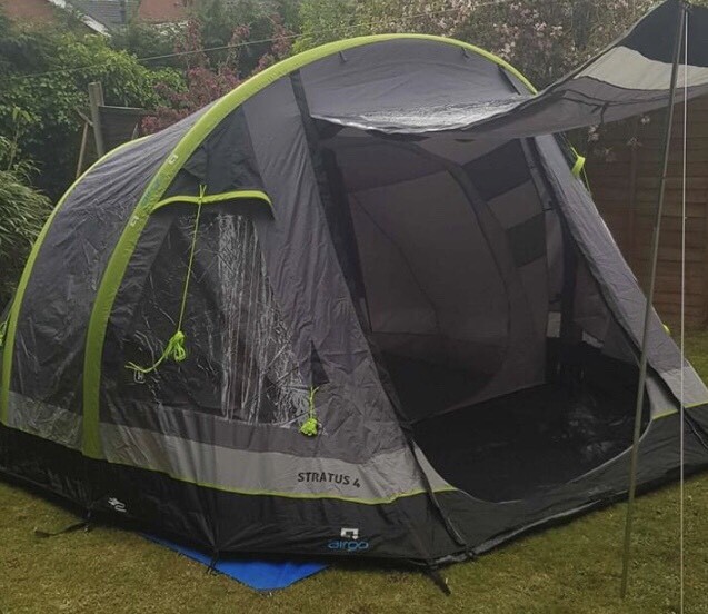 USED FOR A WEEKEND AIRGO STRATUS 400 INFLATABLE TENT in Coventry