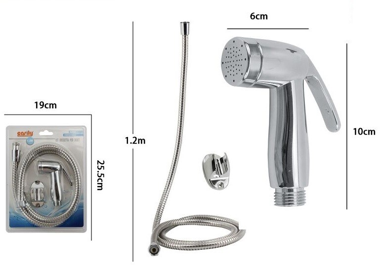 Kit Doccetta Doccino Bidet Bidè Intimo Anziani Disabili Laccio Staffa 69308 dfh