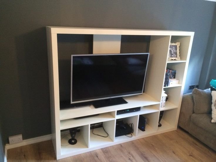 LARGE WHITE IKEA TV/SHELVING UNIT in Warsash, Hampshire Gumtree