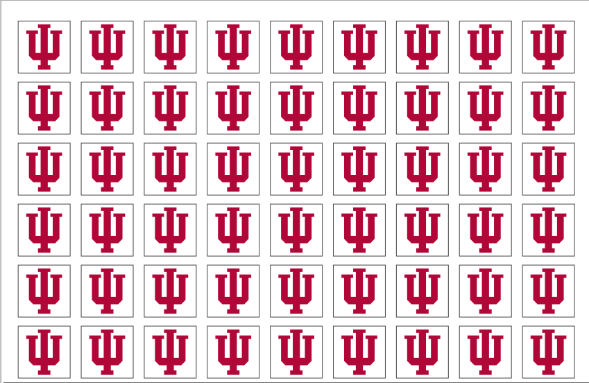 Indiana Hoosiers Team Stickers - Multiple Size and Material Options