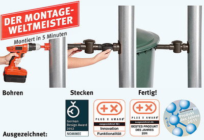 NEU Fallrohrfilter Regensammler Speedy Garantia / Graf Modell 2012 Flex Schlauch