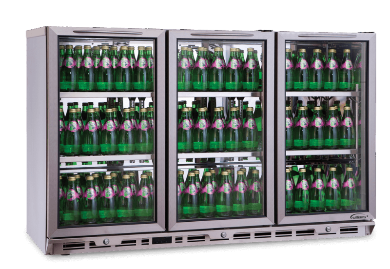 William 3 doors commercial undercounter drinks chiller fully working
