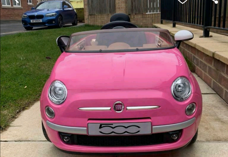 Pink fiat 500 kids electronic car in Banbridge, County Down Gumtree