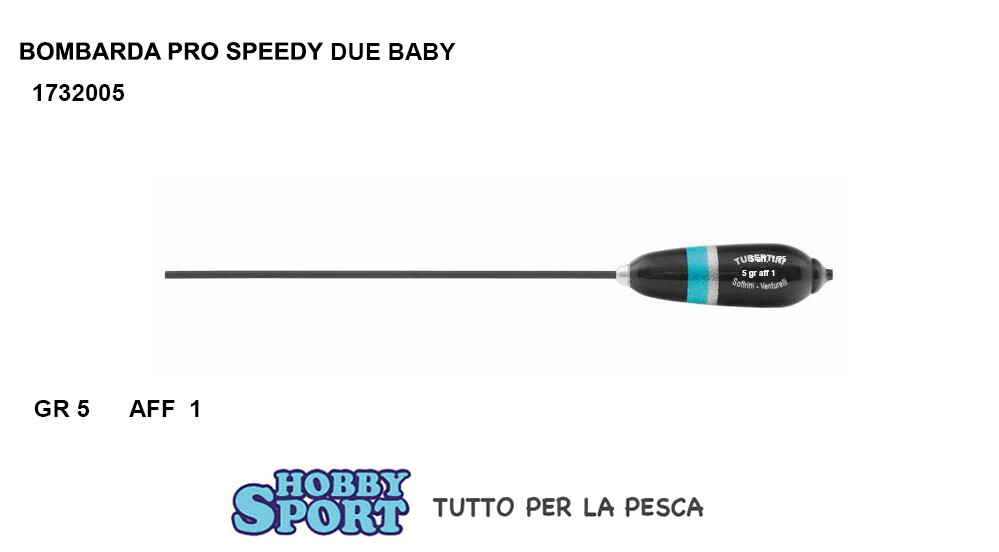 BOMBARDA SERIE PRO SPEEDY DUE BABY TUBERTINI 5 GR  AFF 1 x TROTA 1 PZ