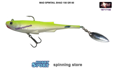 MAD SPINTAIL SHAD 150 COLORE UVS CHART  60 GR RAPTURE SILICONICO 15 CM 18717150