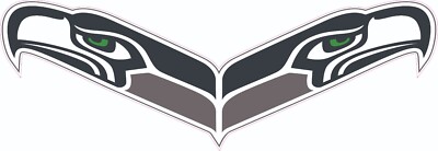 Seahawks Connected Full Size Football Helmet Decals