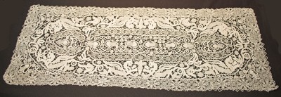 Antique Italian Figural Placemats Set Of 17 Point De Venise Lace Needlelace
