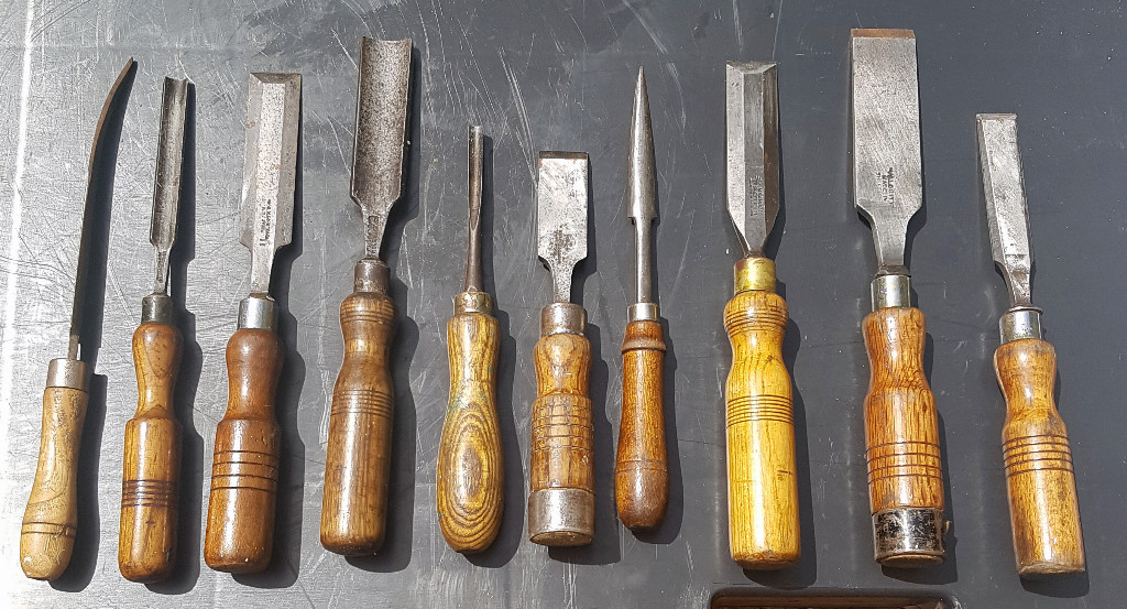 10 Vintage Wood Working Hand Chisels Various in Torquay, Devon Gumtree