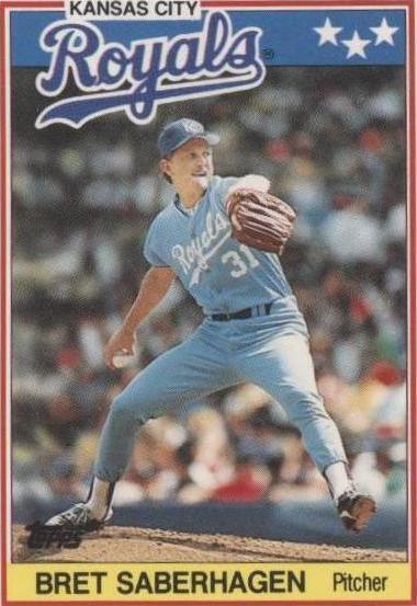 1988 Topps Reino Unido Minis - Bret Saberhagen #63