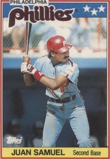 1988 年 Topps 英国 Minis - Juan Samuel #64