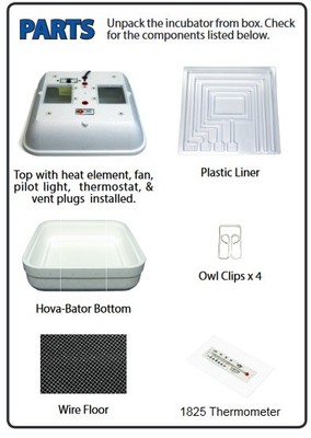 New GQF 2370 Egg Incubator with 1611 Chicken-Duck Turner (formerly 2362N)