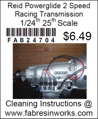 FAB Resinworks 24704 Reid Powerglide 2 Speed Racing Transmission1/24 25th Scale