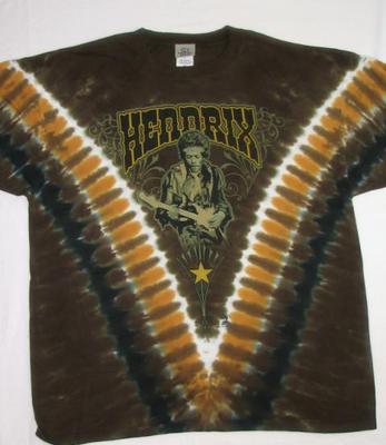 JIMI HENDRIX-SCUSE ME WHILE I KISS THE SKY-2 SD TIE DYE T-SHIRT XXLw/Vintage Tag