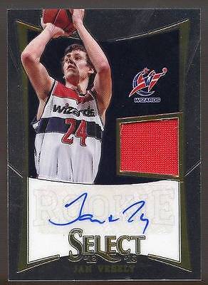 2012-13 PANINI SELECT JAN VESELY RC ROOKIE AUTO PATCH #95/249. rookie card picture