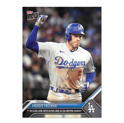 bluemanページ 2023 Topps Now #601 Freddie Freeman Blue Parallel Card #d 5