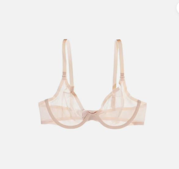 NWT Cuup Bra The Plunge Mesh Sand Sz 30A