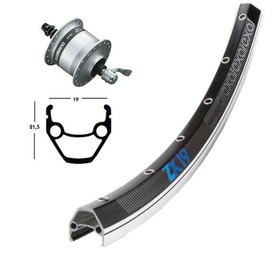 ROUEAV 26X1.75 MOY-DYN DH3N31 ARG QR 36T EXAL ZX 19 NOIR/ARG - 2146064200 -