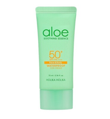 [HOLIKA HOLIKA] Aloe Soothing Essence Waterproof Sun Cream 70ml/Korean Cosmetics