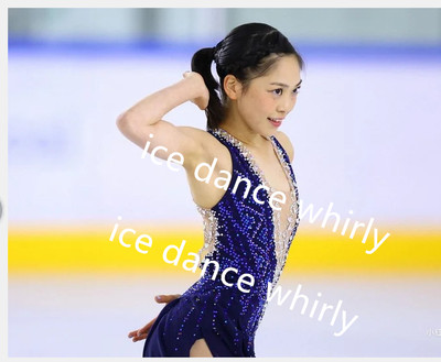1138 Ice skating dress Competition Figure Skating Dress adult child women dance