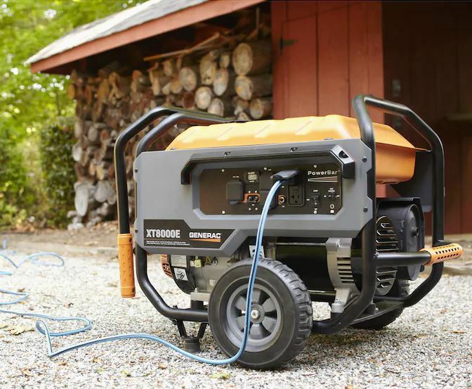Generac 6433 XT8000E 8,000 Watt Electric Start Portable Generator, 49