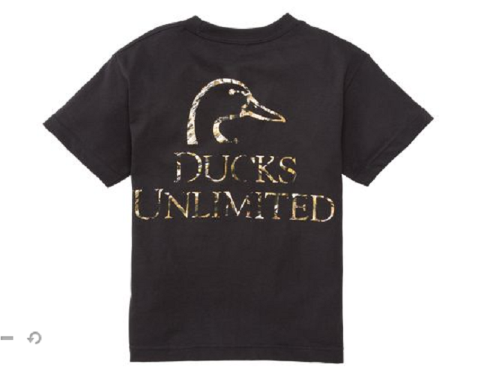 UPC 099413524494 product image for Ducks Unlimited Youth Camo Duck Head Crewneck T-shirt Size Large Kids | upcitemdb.com