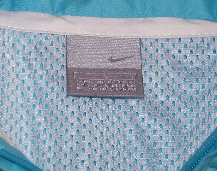 Nike Girls' Small S Windbreaker Jacket Blue Mesh Lined