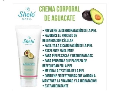 SHELONABEL CREMA DE AGUACATE PIEL SECA, SEÑAS DE ENVEJECIMIENTO/ AVOCADO  250ML