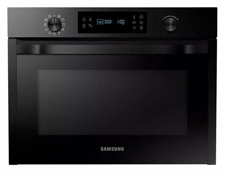 Samsung Backofen mit Mikrowelle Schwarz Kompakt 45cm Einbau 50L Grill Umluft NEU