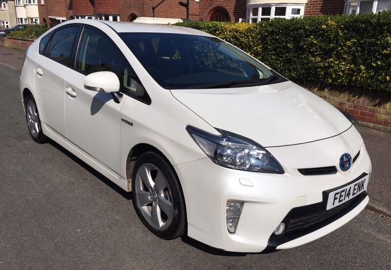Toyota Prius T-Spirit 2014 White Hybrid | in Norwich, Norfolk | Gumtree