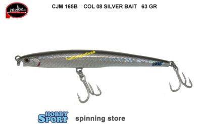 MOLIX CJM 165B SINKING 63 GR COL. 08 SILVER BAIT JIG MINNOW SPINNING MARE