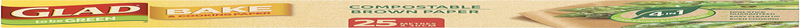 to Be Green Compostable Bake and Cooking Paper, 25 Metre Non-Stick Baking Paper